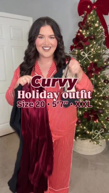 Styling this gorgeous wine red velvet dress from Amazon 🎄🎁🍷 Perfect holiday outfit to wear on Christmas Day 🔔Comment “DRESS” for links 🔗 

#amazonfashionfinds #plussizefashion #everydaystyle #styleinspo #easyoutfit #winteroutfit #affordablefashion #holidayparty #christmasoutfit #holidaypartyoutfit