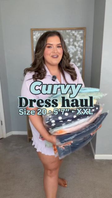 A brand sent me someone else’s order… so now we’re doing a try on 👀👗🤫 I have to admit I’m impressed on getting styled by a stranger! Be honest… whose choices would you pick: mine or mystery girl? Comment “SHOP” for links 🔗 #plussizefashion #tryonhaul #eloquii #springoutfits #maxidress