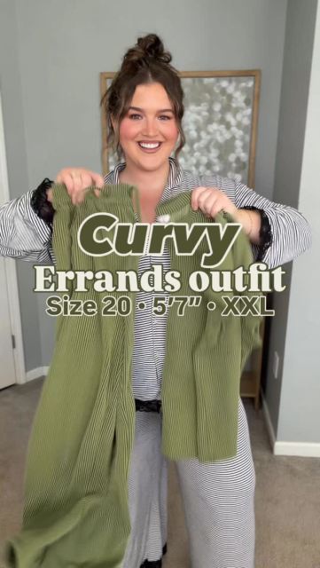 A comfy ribbed matching set makes the best on the go errands outfit 💚👟 Perfect for everyday casual or travel, under $50 and comes in 15 more colors. Comment “OOTD” for links 🔗 #amazonfashionfinds #plussizefashion #casualoutfits #everydaystyle #summerfashion
