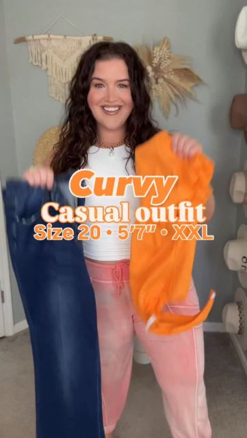Ruffle sleeves + dark wash jeans ☀️👖🍊 A cute and casual Spring outfit. Bodysuit comes in 10+ colors. Comment “OOTD” for links 🔗 #amazonfashionfinds #everydaystyle #casualoutfitideas #plussizefashion #springoutfits