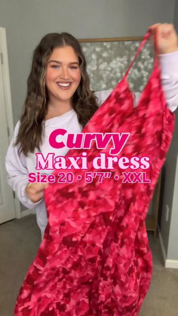 Floral Summer dress from Amazon 💖🌸🍉 Comes in 5+ more prints, wearing a size XXL currently on sale for under $35! Comment “DRESS” for links 🔗 #amazonfashionfinds #vacationoutfit #maxidress #affordablefashion #plussizefashion